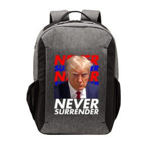 Never Surrender Fingerprint USA President Donald Trump 2024 Gift Vector Backpack