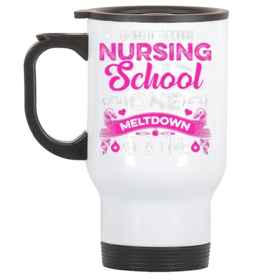 Nursing School Funny Nursing Student Nurses Day Stainless Steel Travel Mug