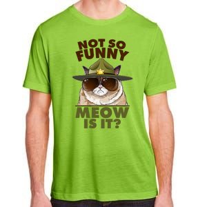 Not So Funny Meow Is It Grumpy Cat Police Trooper Adult ChromaSoft Performance T-Shirt