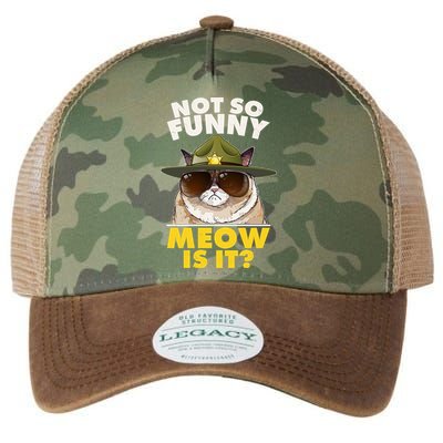 Not So Funny Meow Is It Grumpy Cat Police Trooper Legacy Tie Dye Trucker Hat