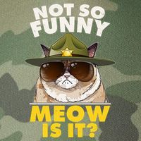 Not So Funny Meow Is It Grumpy Cat Police Trooper Legacy Tie Dye Trucker Hat