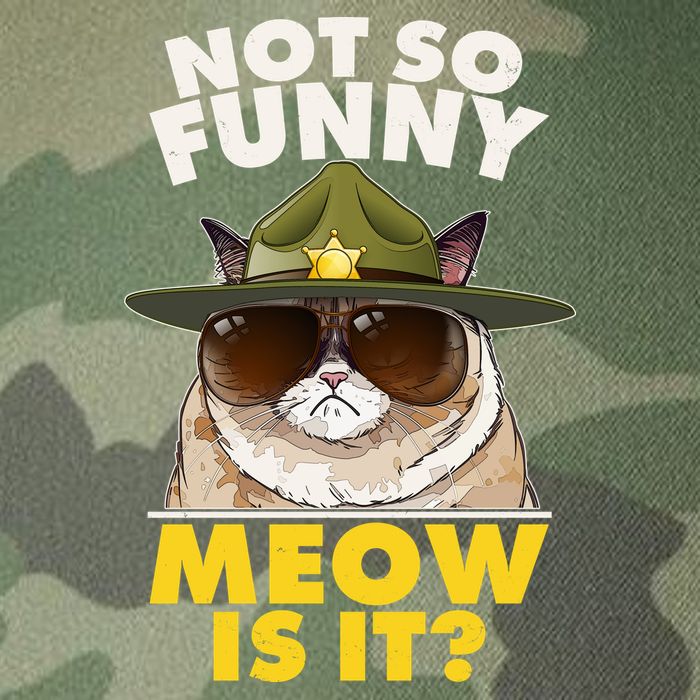 Not So Funny Meow Is It Grumpy Cat Police Trooper Legacy Tie Dye Trucker Hat