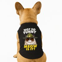 Not So Funny Meow Is It Grumpy Cat Police Trooper Doggie Tank