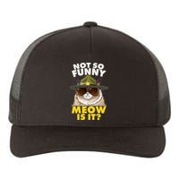 Not So Funny Meow Is It Grumpy Cat Police Trooper Yupoong Adult 5-Panel Trucker Hat