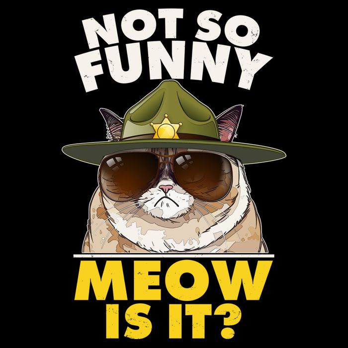 Not So Funny Meow Is It Grumpy Cat Police Trooper Daily Commute Backpack