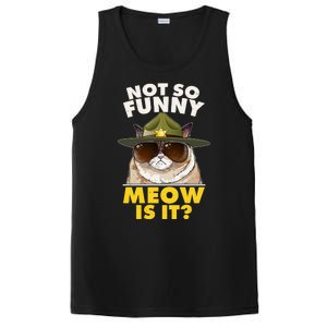 Not So Funny Meow Is It Grumpy Cat Police Trooper PosiCharge Competitor Tank