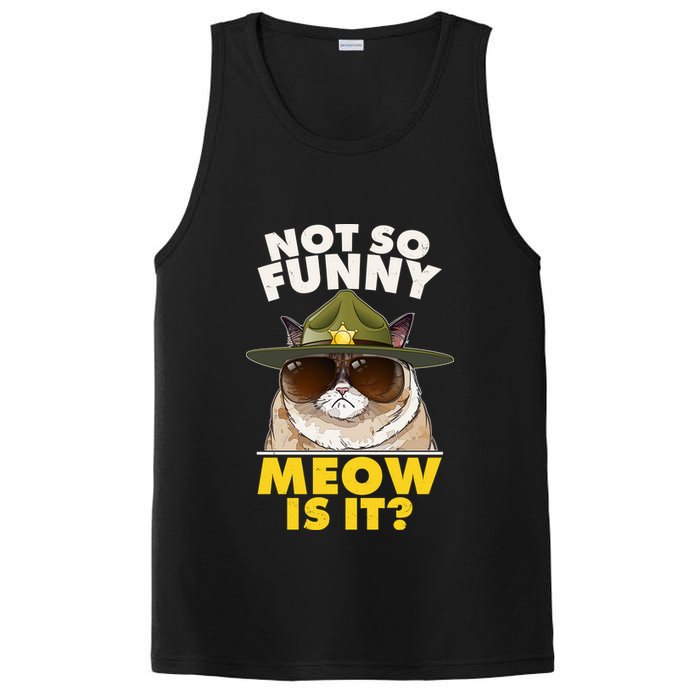 Not So Funny Meow Is It Grumpy Cat Police Trooper PosiCharge Competitor Tank
