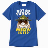 Not So Funny Meow Is It Grumpy Cat Police Trooper Tall T-Shirt