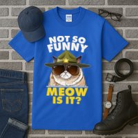 Not So Funny Meow Is It Grumpy Cat Police Trooper Tall T-Shirt