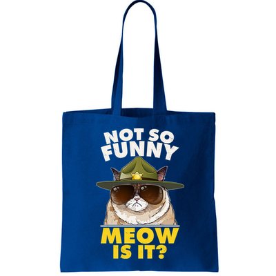Not So Funny Meow Is It Grumpy Cat Police Trooper Bag