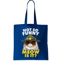 Not So Funny Meow Is It Grumpy Cat Police Trooper Bag