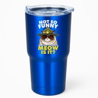 Not So Funny Meow Is It Grumpy Cat Police Trooper Tumbler