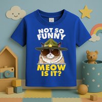 Not So Funny Meow Is It Grumpy Cat Police Trooper Toddler T-Shirt