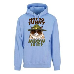 Not So Funny Meow Is It Grumpy Cat Police Trooper Unisex Surf Hoodie