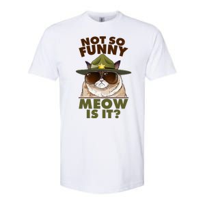 Not So Funny Meow Is It Grumpy Cat Police Trooper Softstyle CVC T-Shirt