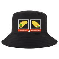 Nourish & Strengthen Funny Lds Taco Burrito Mormon Cool Comfort Performance Bucket Hat