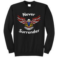 Never Surrender Funny Pro Trump Sweatshirt