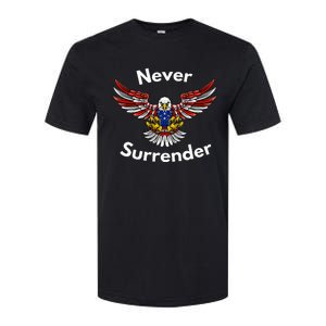 Never Surrender Funny Pro Trump Softstyle CVC T-Shirt