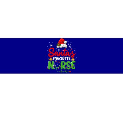 Nurse Santas Favorite Nurse Funny Christmas Gift Bumper Sticker