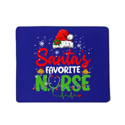 Nurse Santas Favorite Nurse Funny Christmas Gift Mousepad