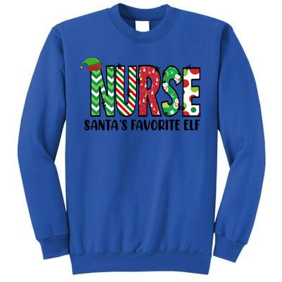 Nurse Santas Favorite Elf Funny Nurse Merry Christmas Gift Sweatshirt