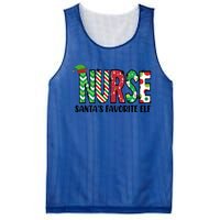 Nurse Santas Favorite Elf Funny Nurse Merry Christmas Gift Mesh Reversible Basketball Jersey Tank