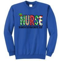 Nurse Santas Favorite Elf Funny Nurse Merry Christmas Gift Tall Sweatshirt