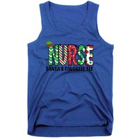 Nurse Santas Favorite Elf Funny Nurse Merry Christmas Gift Tank Top