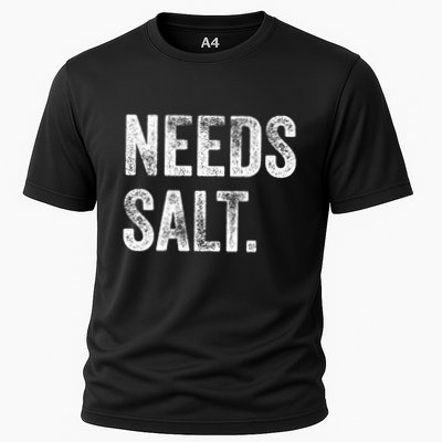 Needs Salt Funny Cooking Baking Chef Assistant Baker Retro Gift Performance Shirt