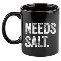Needs Salt Funny Cooking Baking Chef Assistant Baker Retro Gift 11oz C Handle Ceramic Mug