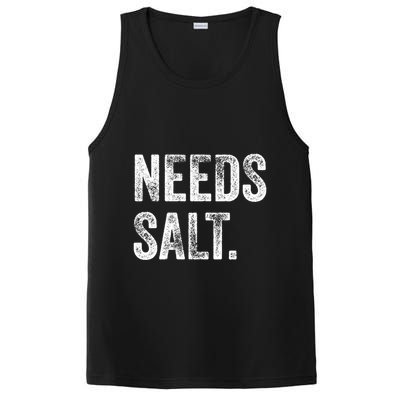 Needs Salt Funny Cooking Baking Chef Assistant Baker Retro Gift PosiCharge Competitor Tank