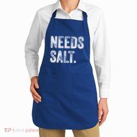 Needs Salt Funny Cooking Baking Chef Assistant Baker Retro Gift Apron