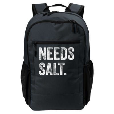 Needs Salt Funny Cooking Baking Chef Assistant Baker Retro Gift Daily Commute Backpack