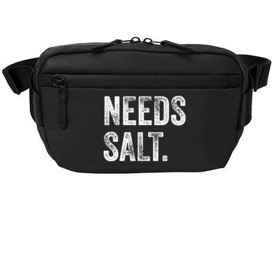 Needs Salt Funny Cooking Baking Chef Assistant Baker Retro Gift Crossbody Pack