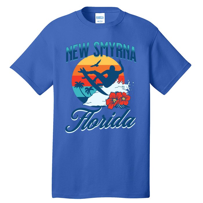 New Smyrna Florida Beach Surf Summer Vacation Vintage Gift Tall T-Shirt