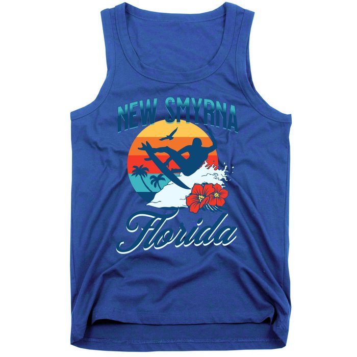 New Smyrna Florida Beach Surf Summer Vacation Vintage Gift Tank Top