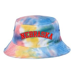 Nebraska Sports Fan Word Logo Football Tie Dye Newport Bucket Hat