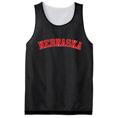 Nebraska Sports Fan Word Logo Football Mesh Reversible Basketball Jersey Tank