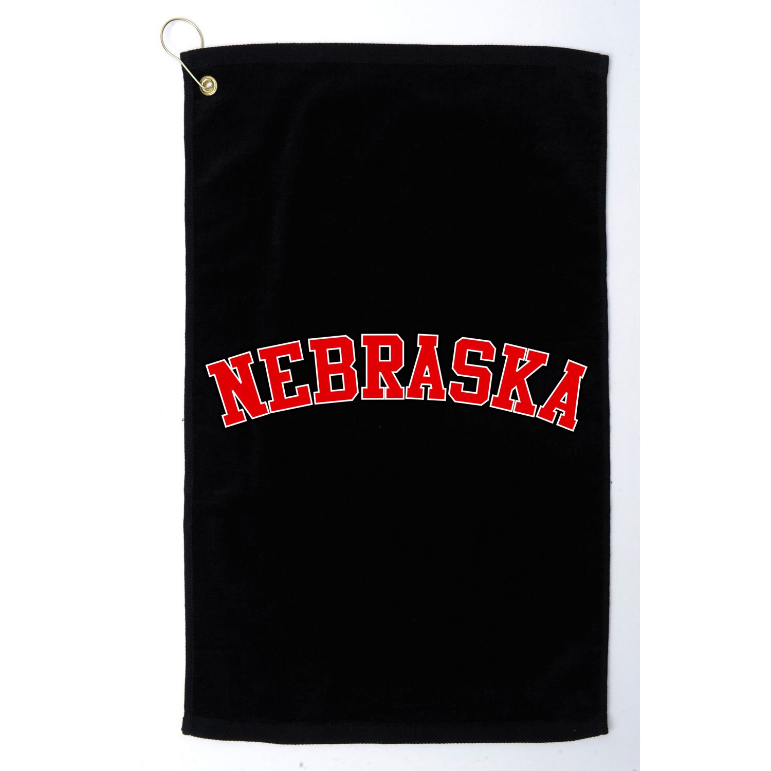 Nebraska Sports Fan Word Logo Football Golf Towel