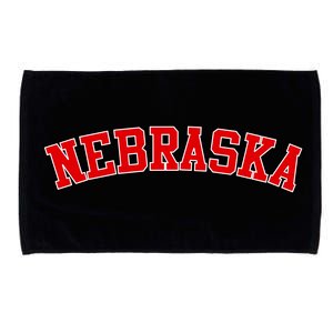 Nebraska Sports Fan Word Logo Football Microfiber Hand Towel