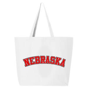 Nebraska Sports Fan Word Logo Football 25L Jumbo Tote