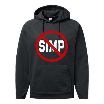 No Simps Funny Novelty Simp Simp Halloween Performance Fleece Hoodie