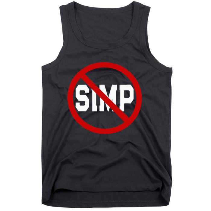 No Simps Funny Novelty Simp Simp Halloween Tank Top