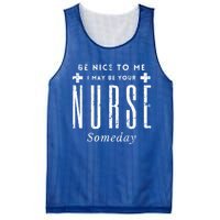 Nurse Someday Funny Be Nice To Me Occasion Birthday Funny Gift Meaningful Gift Mesh Reversible Basketball Jersey Tank