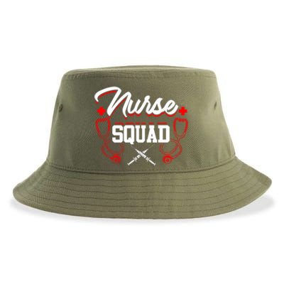 Nurse Squad Gift Stethoscope Nursing Student Rn Lpn Sustainable Bucket Hat