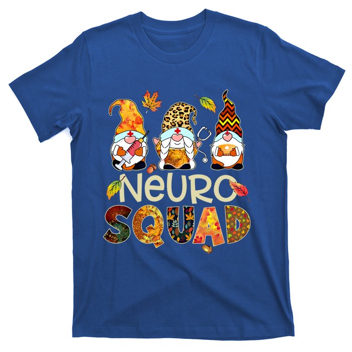 Neuro Squad Gnome Nurse Leopard Thanksgiving Stethoscope Gift T-Shirt