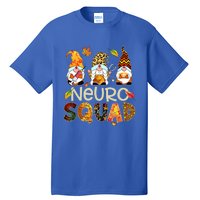 Neuro Squad Gnome Nurse Leopard Thanksgiving Stethoscope Gift Tall T-Shirt