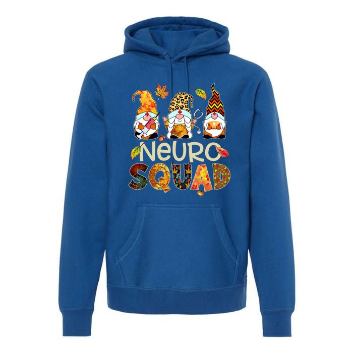 Neuro Squad Gnome Nurse Leopard Thanksgiving Stethoscope Gift Premium Hoodie