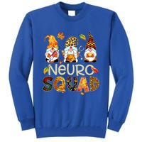 Neuro Squad Gnome Nurse Leopard Thanksgiving Stethoscope Gift Tall Sweatshirt