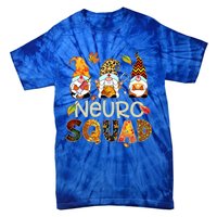 Neuro Squad Gnome Nurse Leopard Thanksgiving Stethoscope Gift Tie-Dye T-Shirt